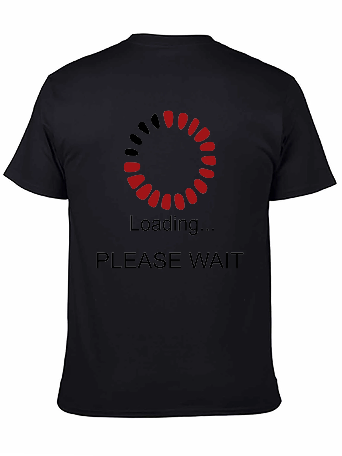Loading Please Wait Graphic Black T-Shirt