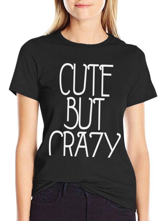 Cute But Crazy Graphic Tee - Mens Black T-Shirt