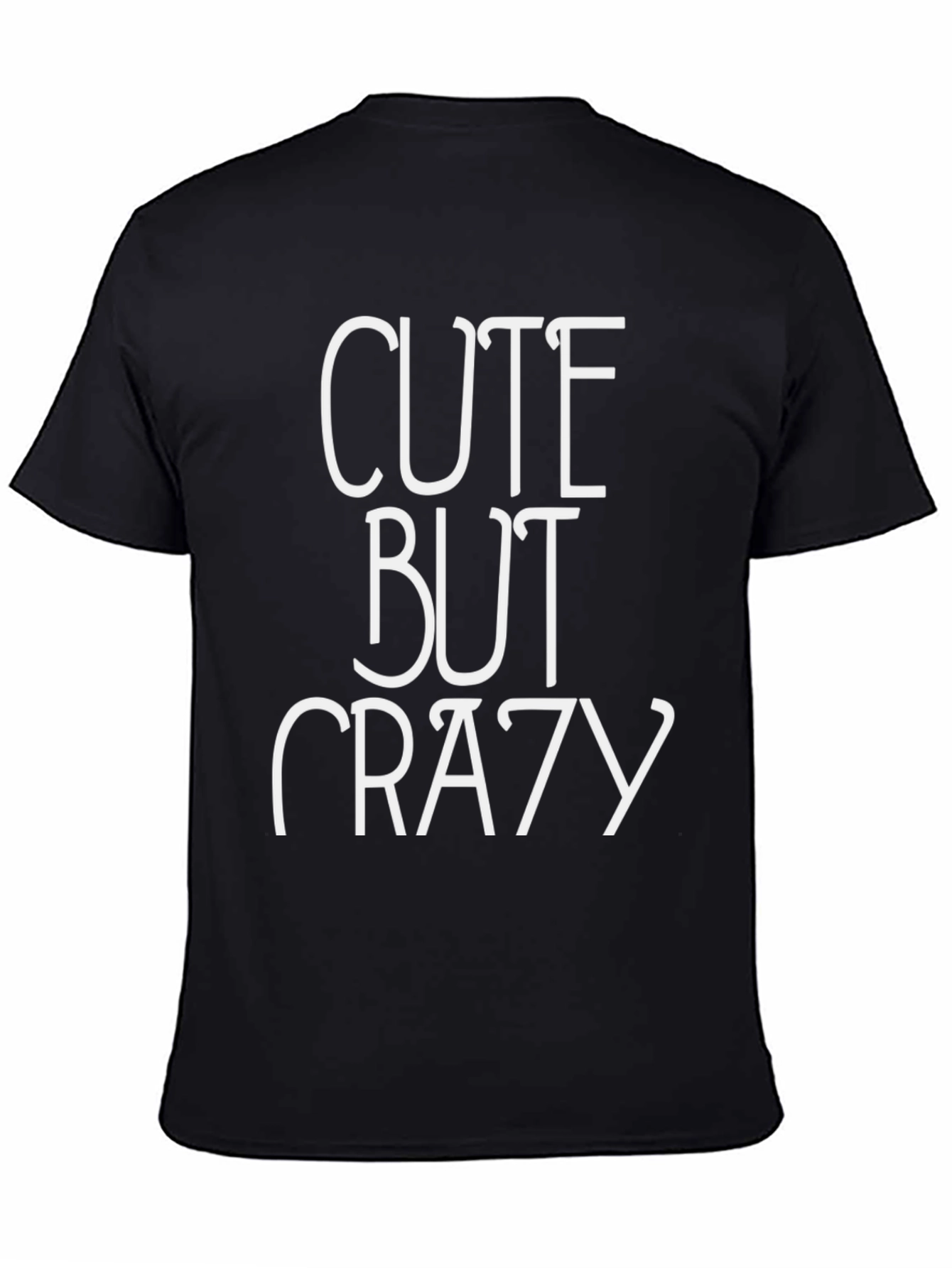 Cute But Crazy Graphic Tee - Mens Black T-Shirt
