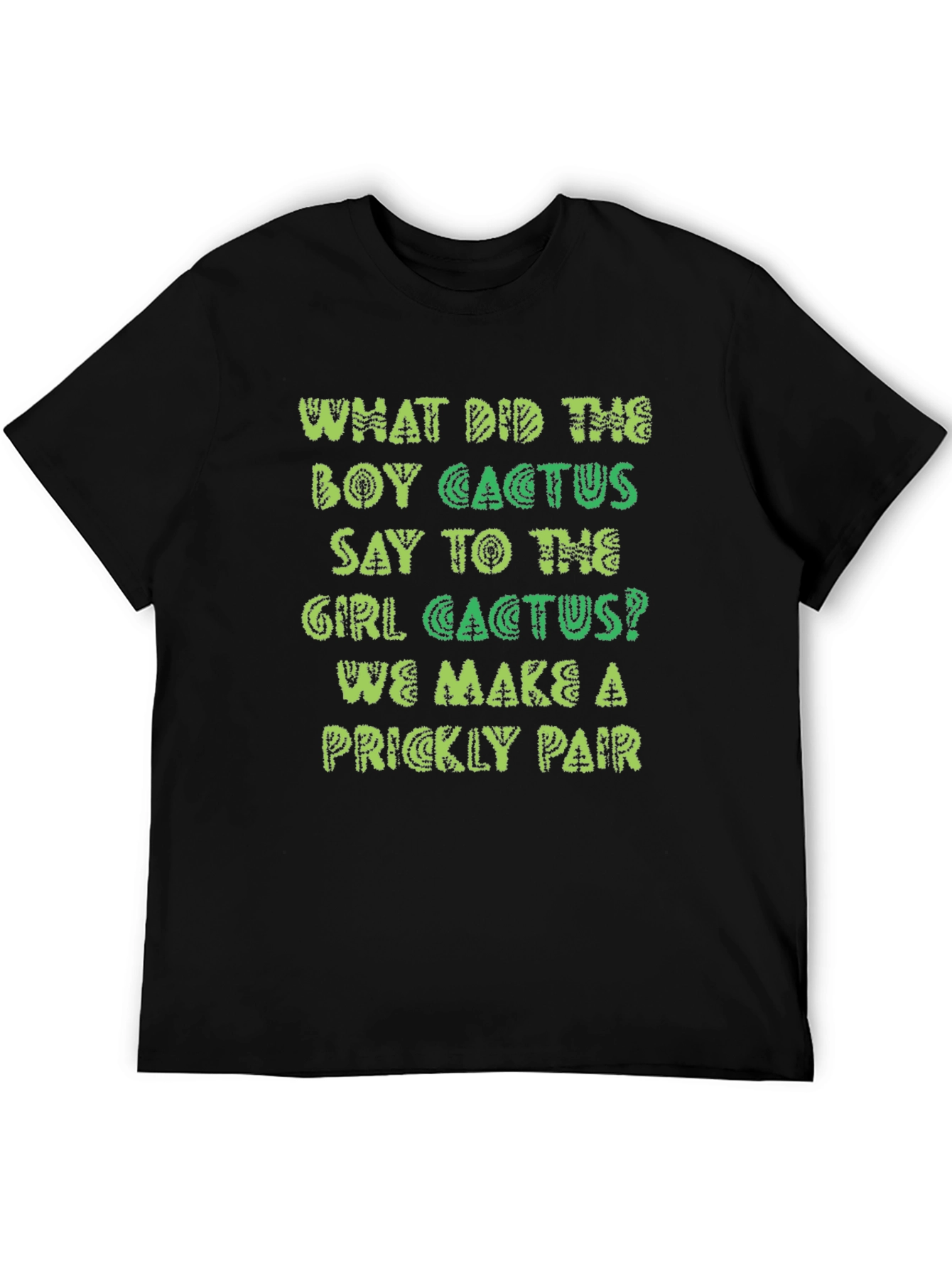 Prickly Pair Cactus Joke Graphic T-Shirt