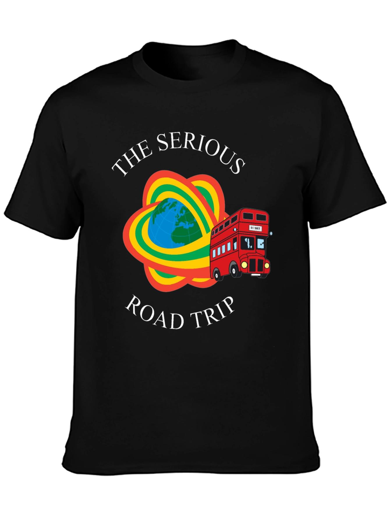 The Serious Road Trip Black T-Shirt