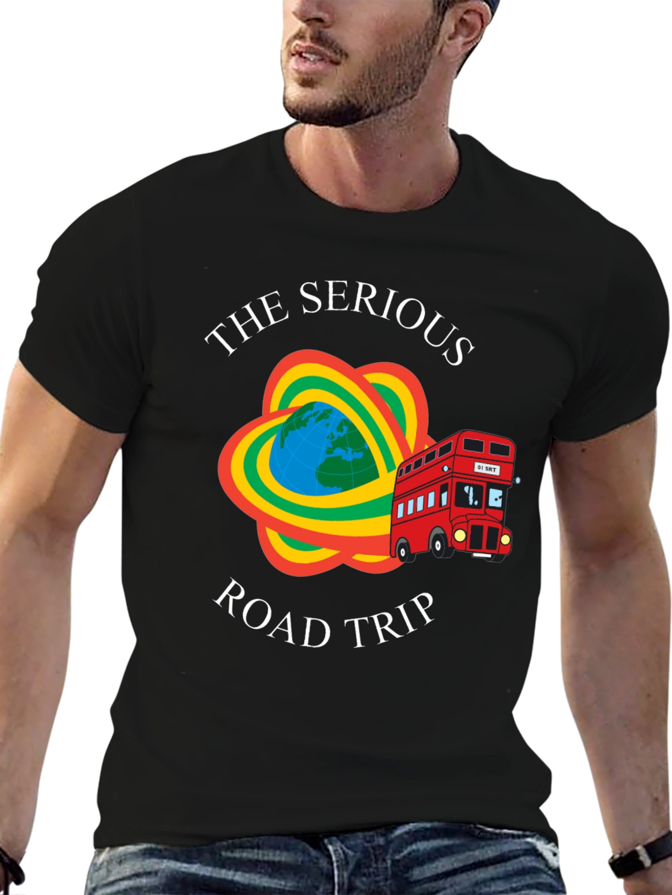 The Serious Road Trip Black T-Shirt