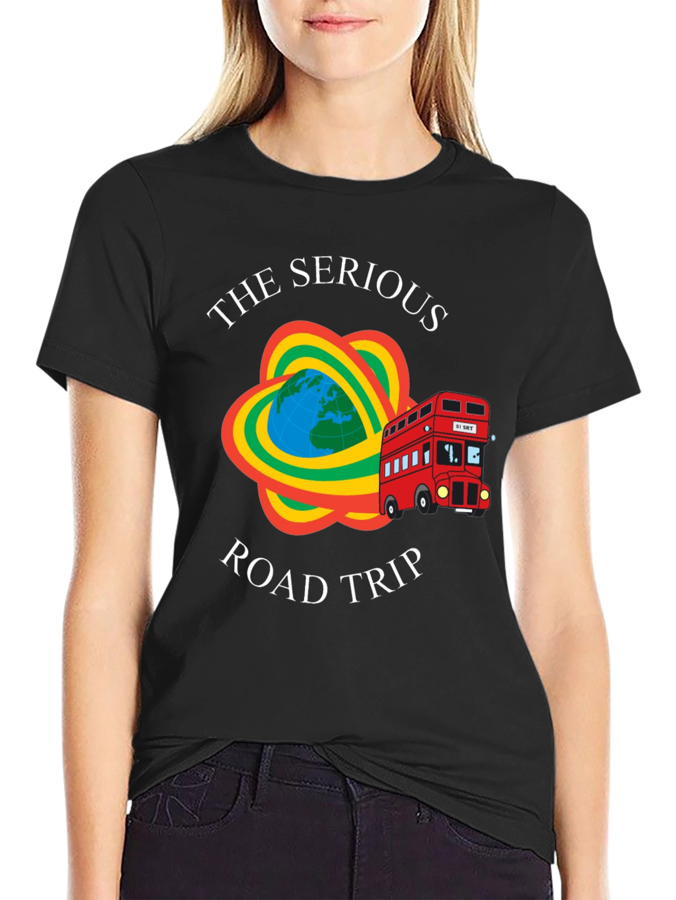 The Serious Road Trip Black T-Shirt