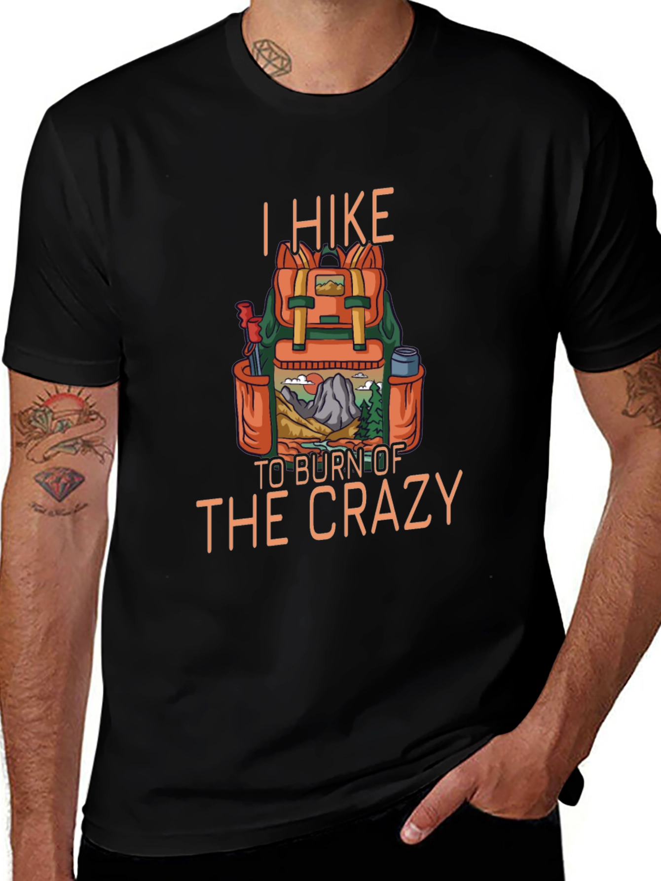 Hiking T-Shirt: Burn Off the Crazy!