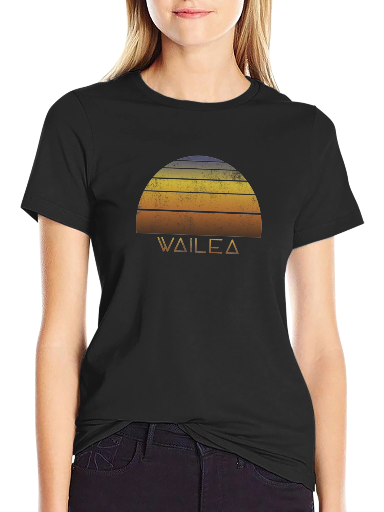 Wailea Sunset Graphic Tee - Retro Style T-Shirt