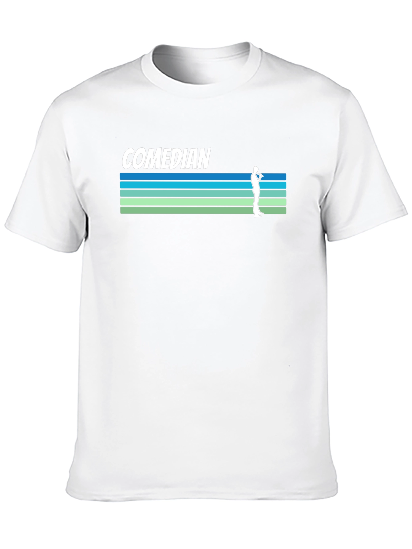 Comedian Retro Style Graphic Tee - Black