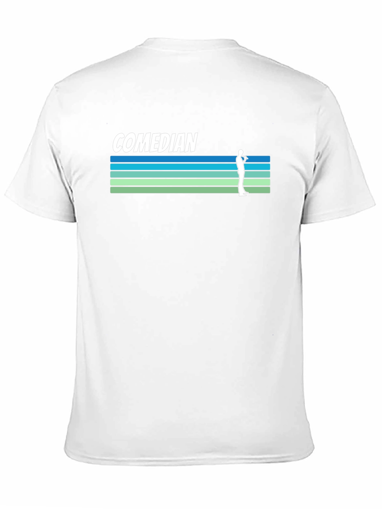 Comedian Retro Style Graphic Tee - Black