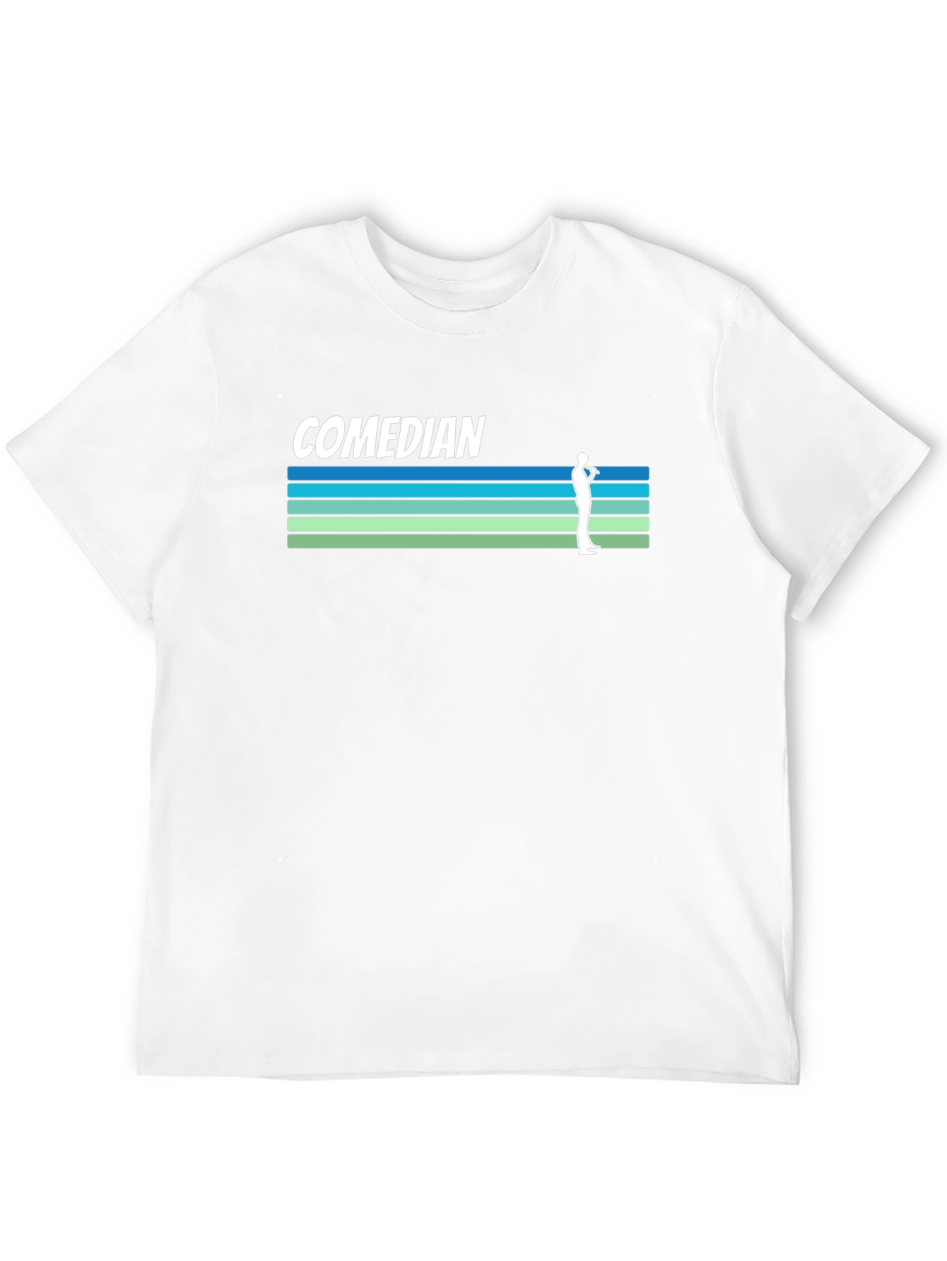 Comedian Retro Style Graphic Tee - Black