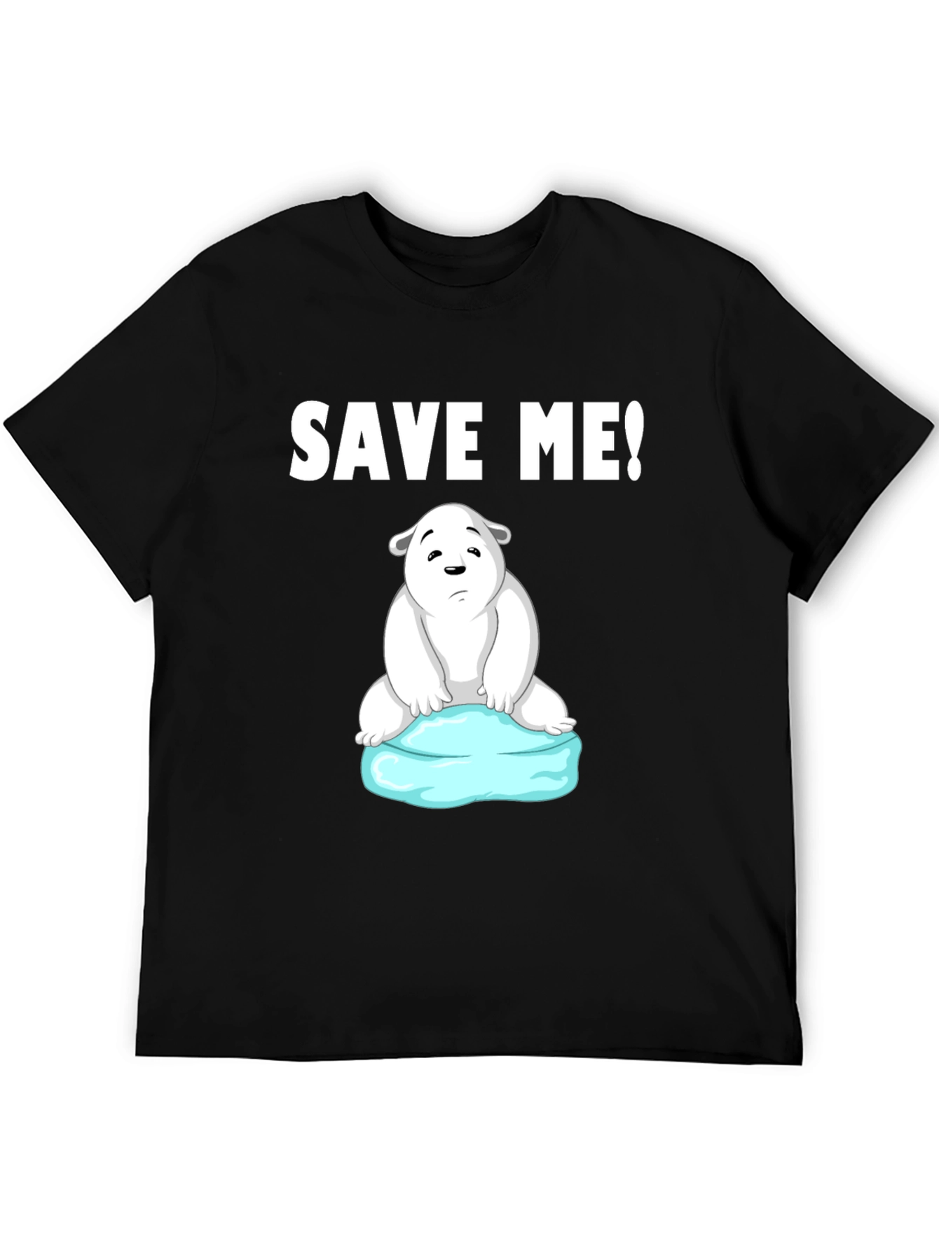 Save Me Polar Bear Graphic T-Shirt