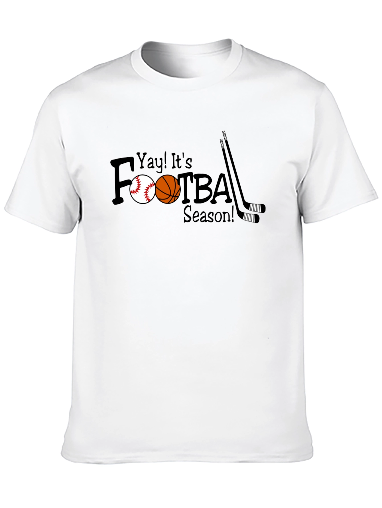Yay Its Footba Season! Black Tee