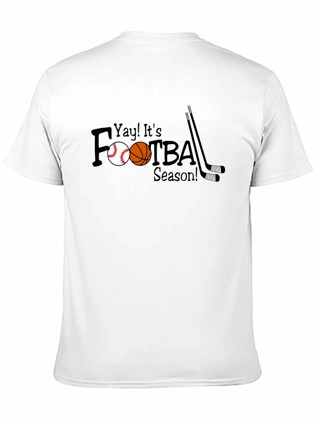 Yay Its Footba Season! Black Tee