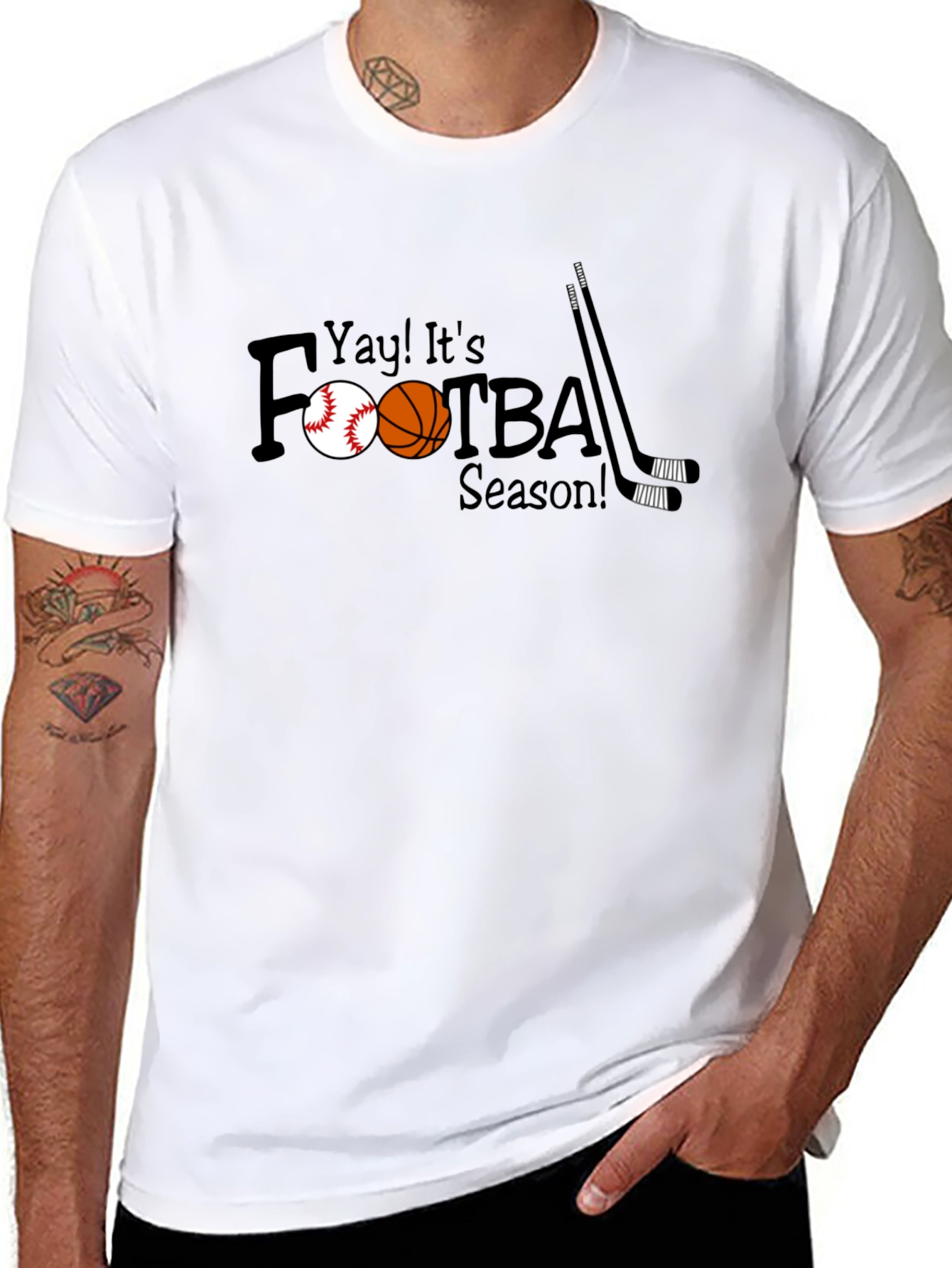 Yay Its Footba Season! Black Tee