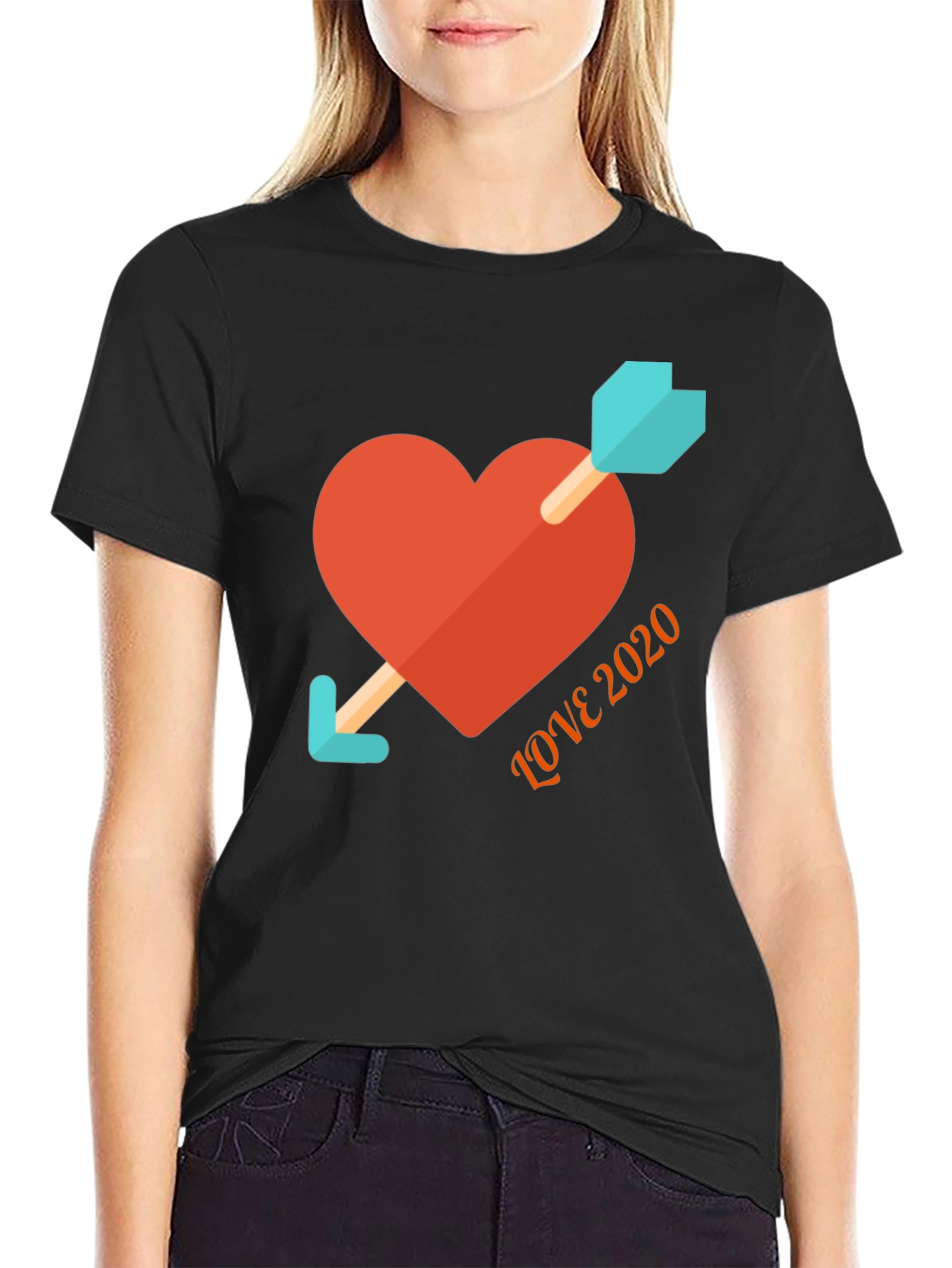 Love 2020 Arrow Heart T-Shirt - Trendy Graphic Tee