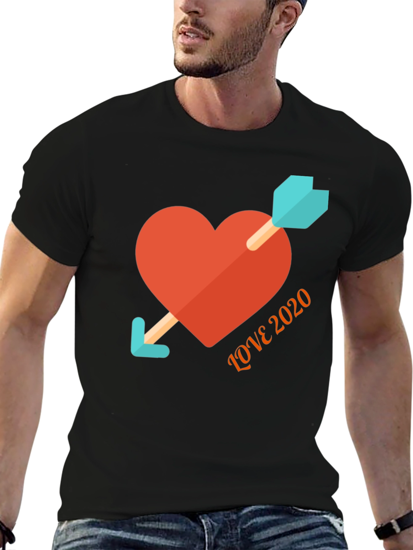 Love 2020 Arrow Heart T-Shirt - Trendy Graphic Tee
