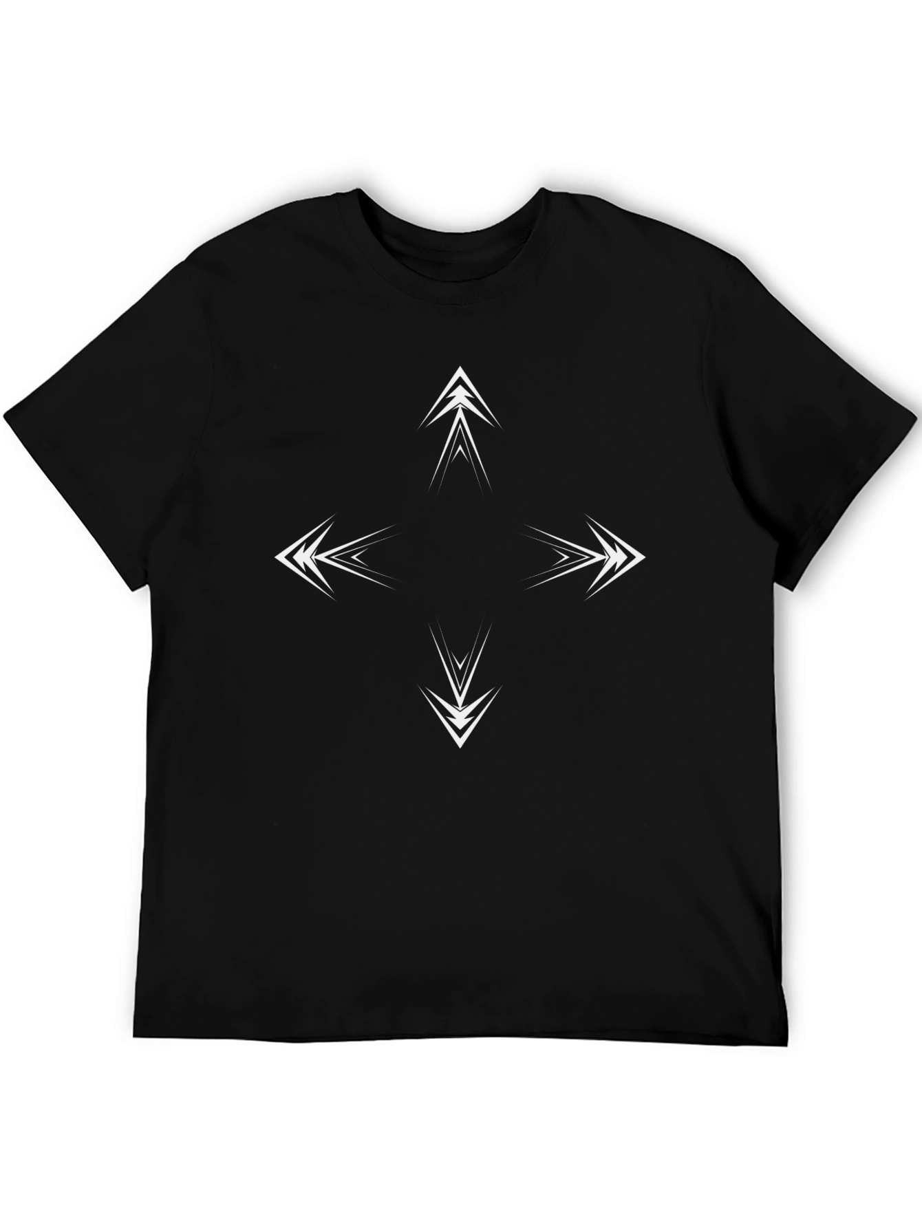 Arrow Compass Graphic Black T-Shirt