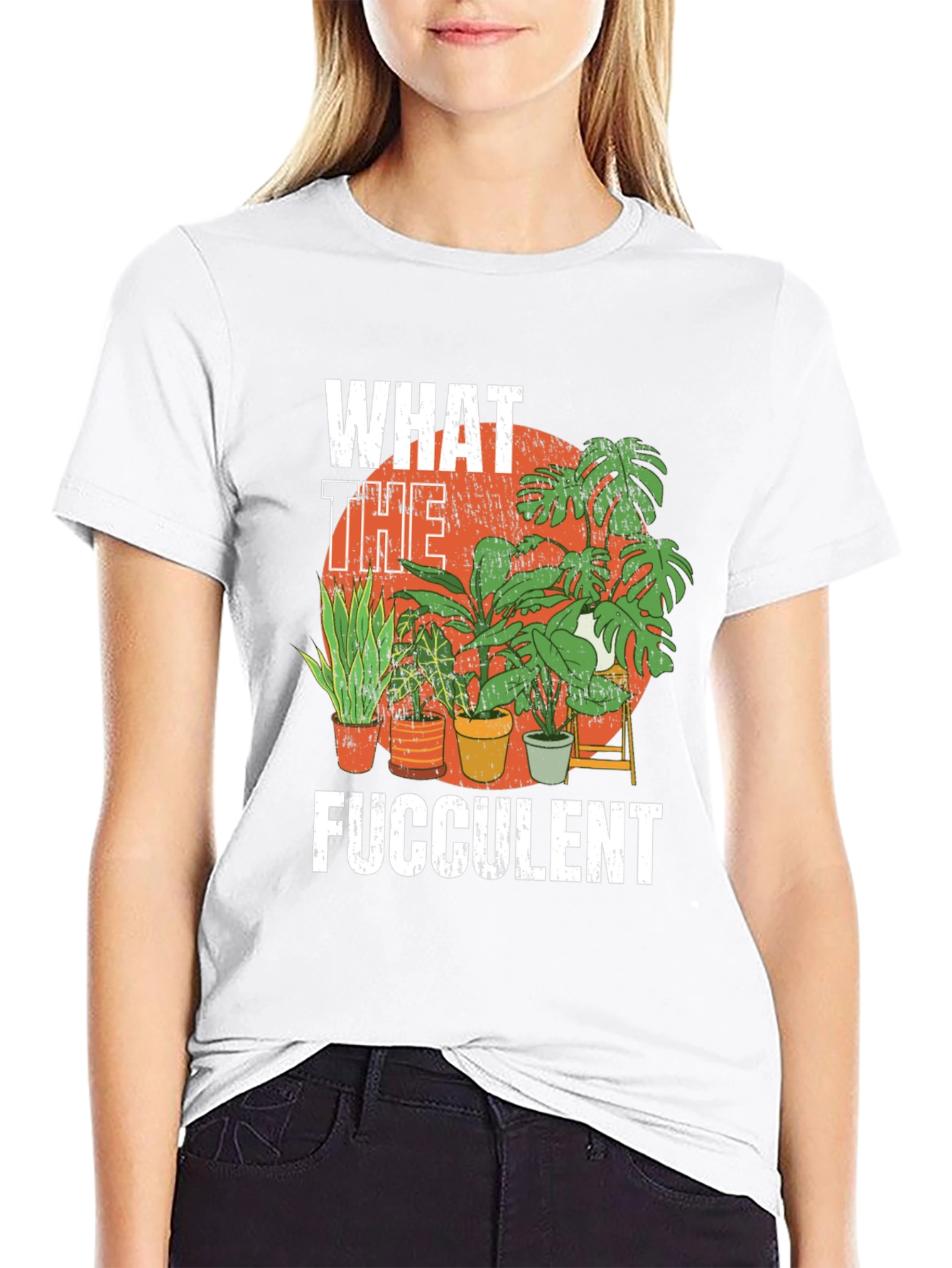 What the Fucculent Funny Plant Lover T-Shirt