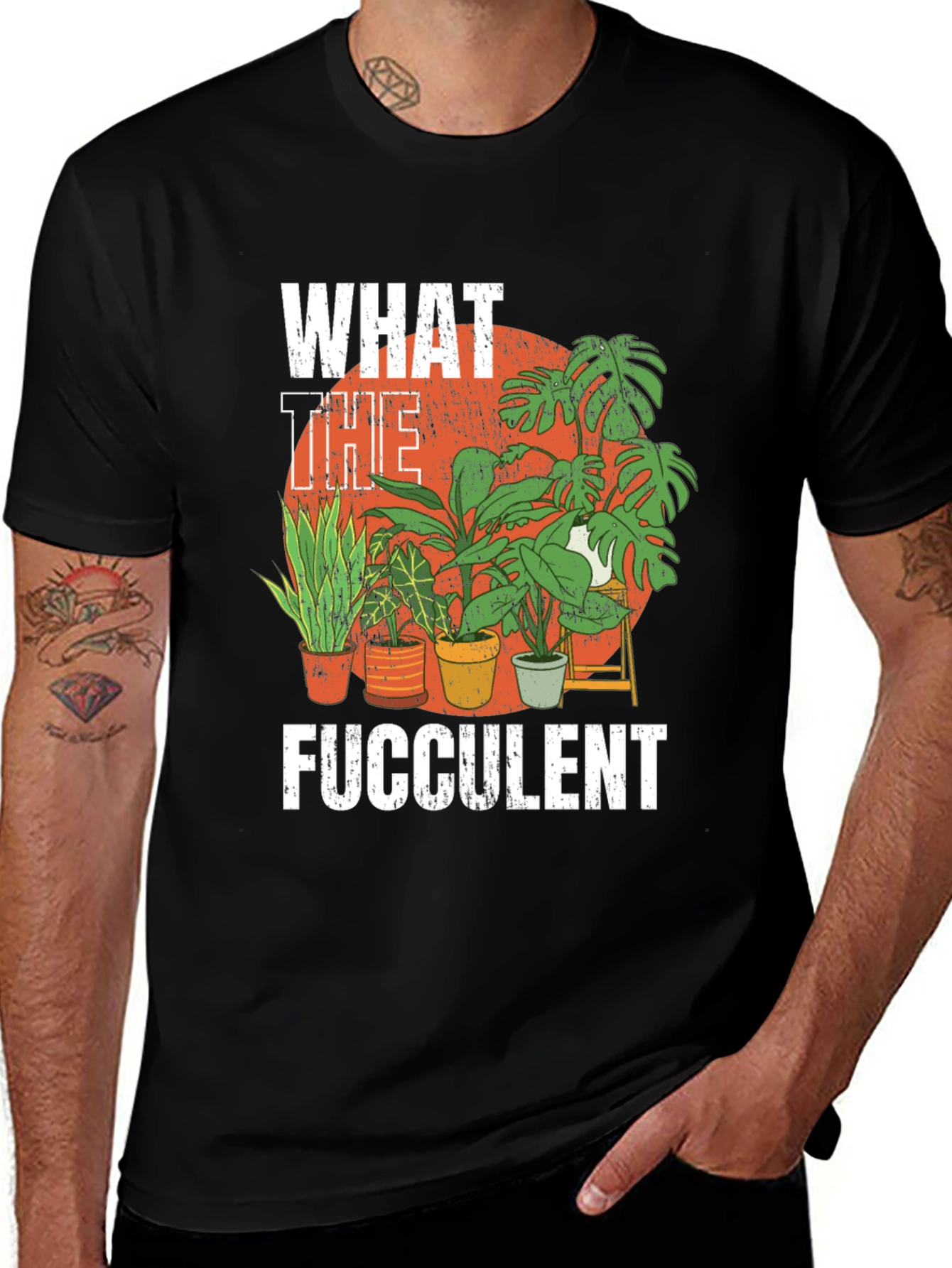What the Fucculent Funny Plant Lover T-Shirt