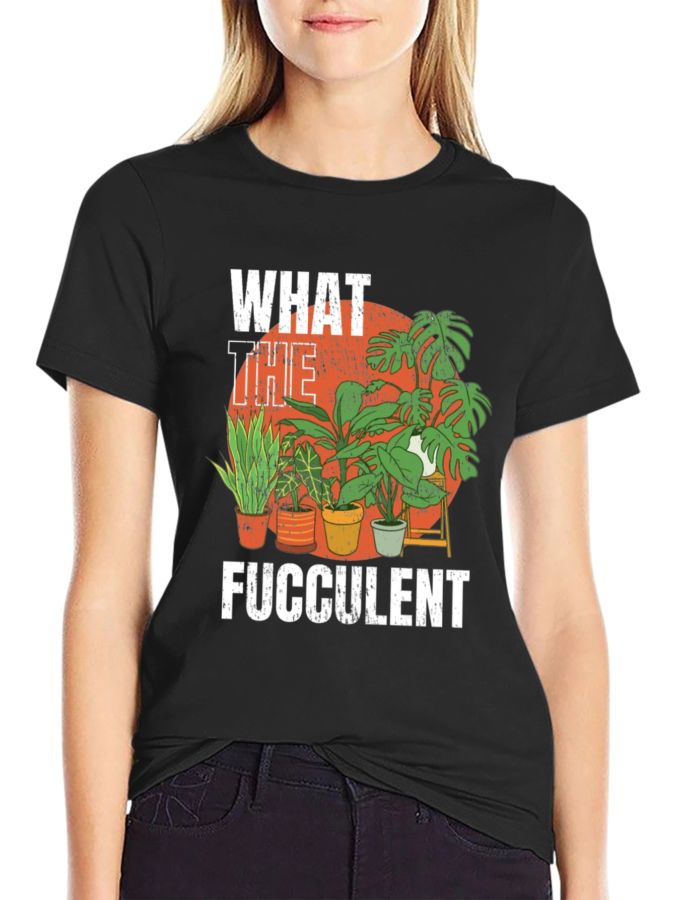 What the Fucculent Funny Plant Lover T-Shirt
