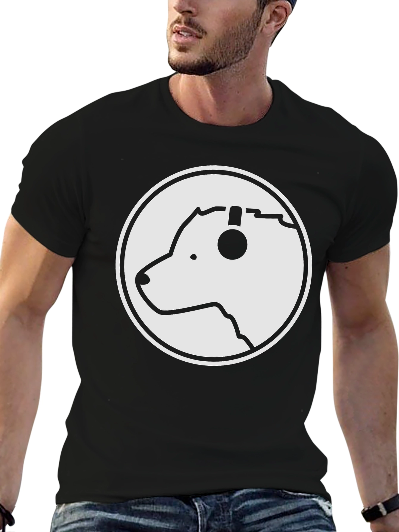 Dog DJ Graphic Tee - Cool Canine Headphones T-Shirt