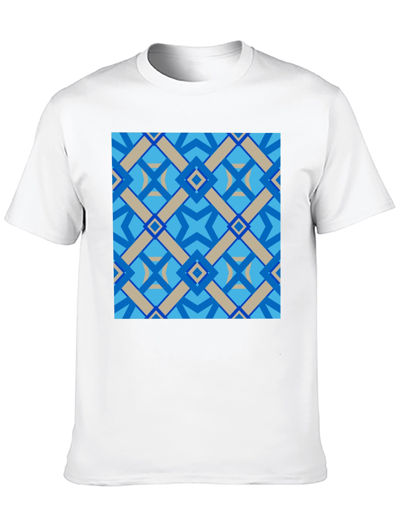 Geometric Pattern Black T-Shirt