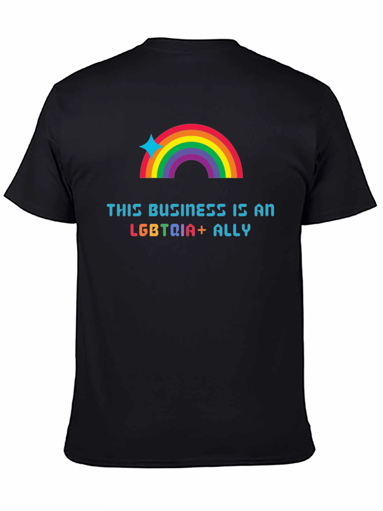 LGBTQIA+ Ally T-Shirt: Rainbow Pride Tee