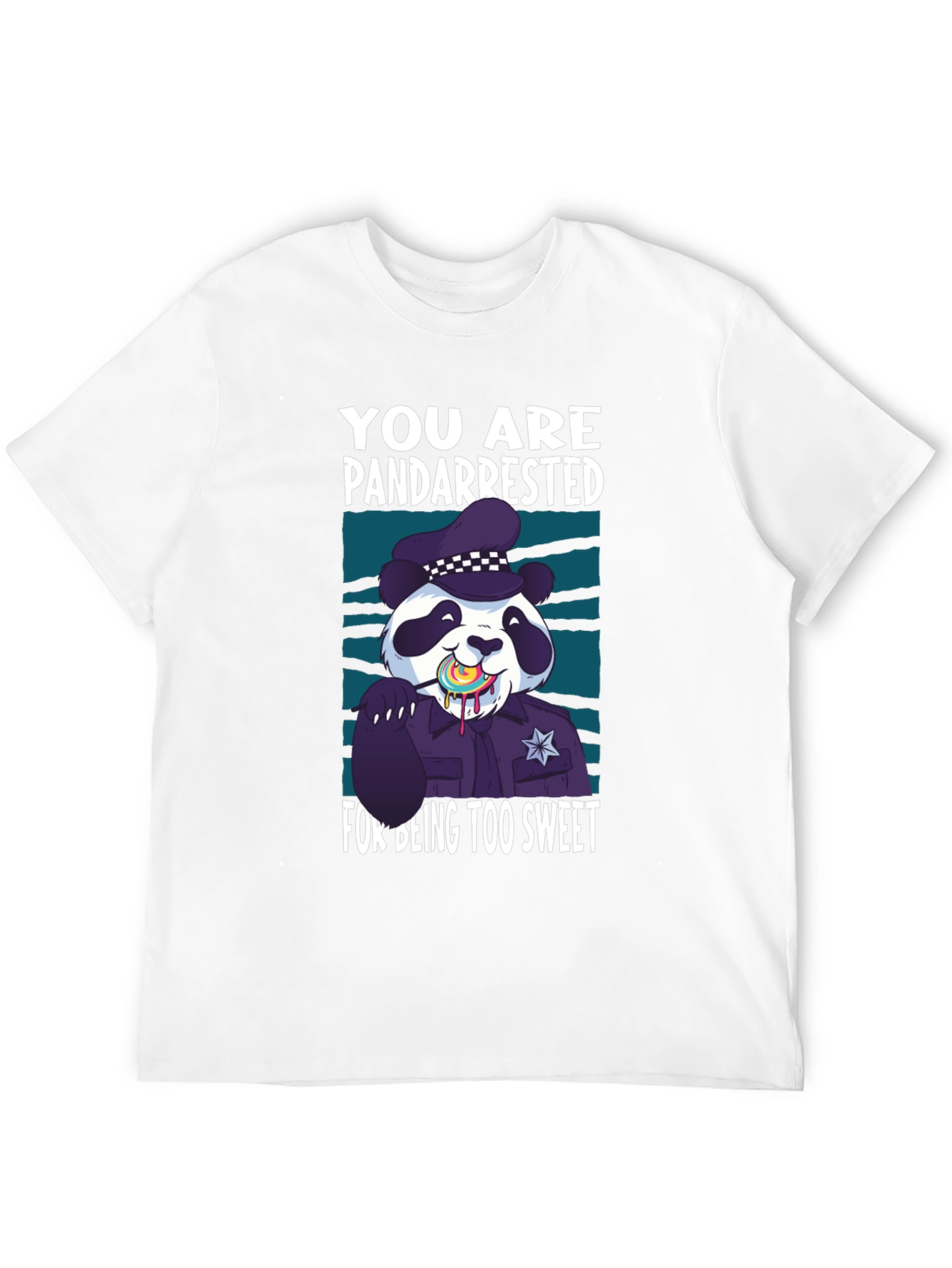 Pandarrested T-Shirt - Sweet Panda Police Design