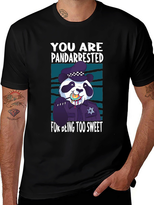 Pandarrested T-Shirt - Sweet Panda Police Design