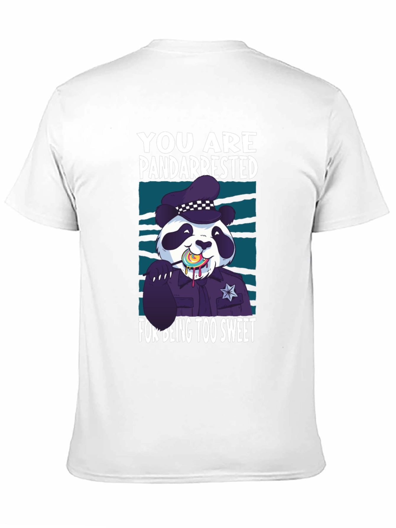 Pandarrested T-Shirt - Sweet Panda Police Design