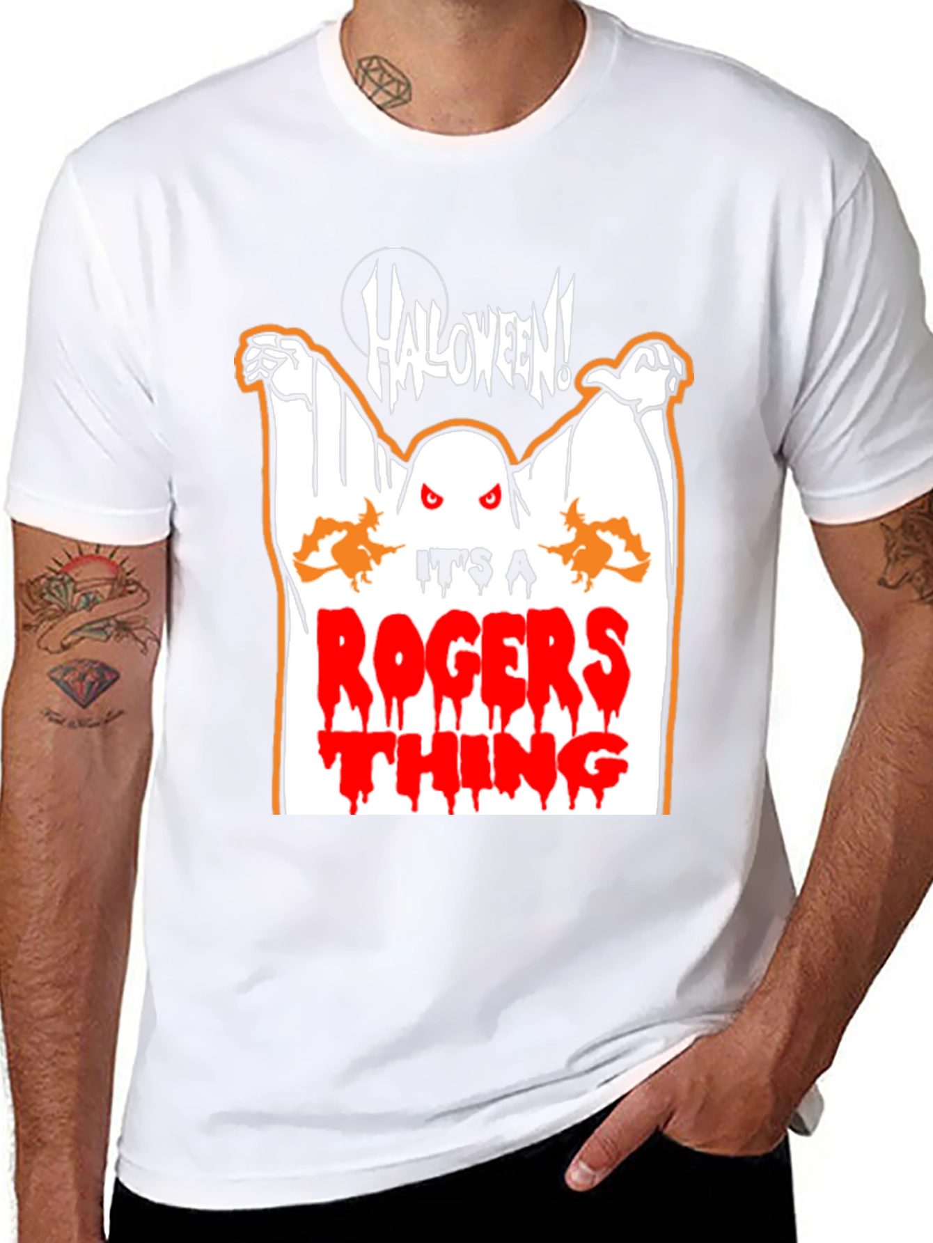Halloween Ghost T-Shirt - Rogers Thing