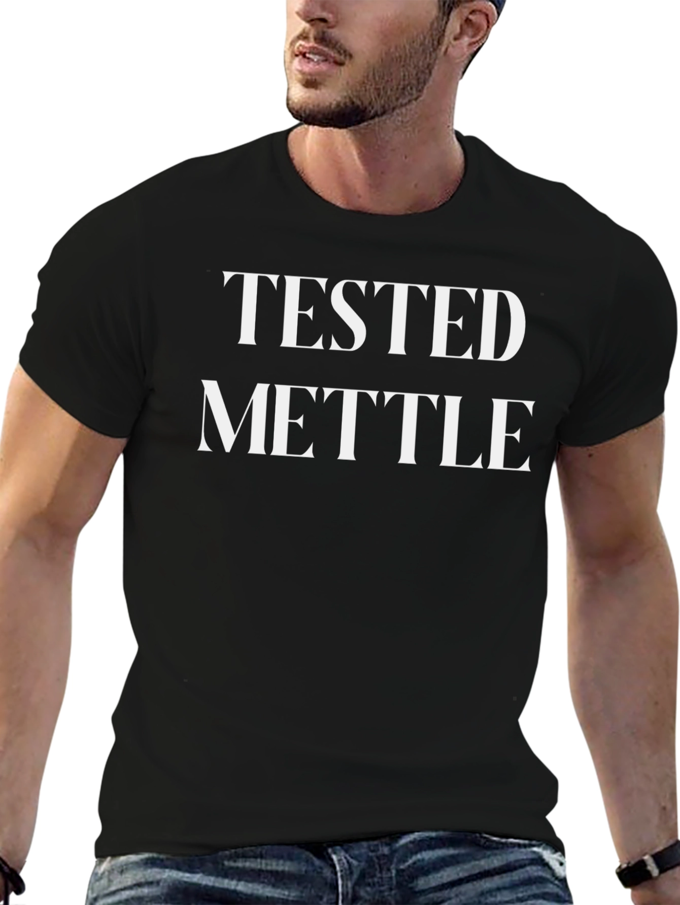 Tested Mettle Graphic Print Black T-Shirt