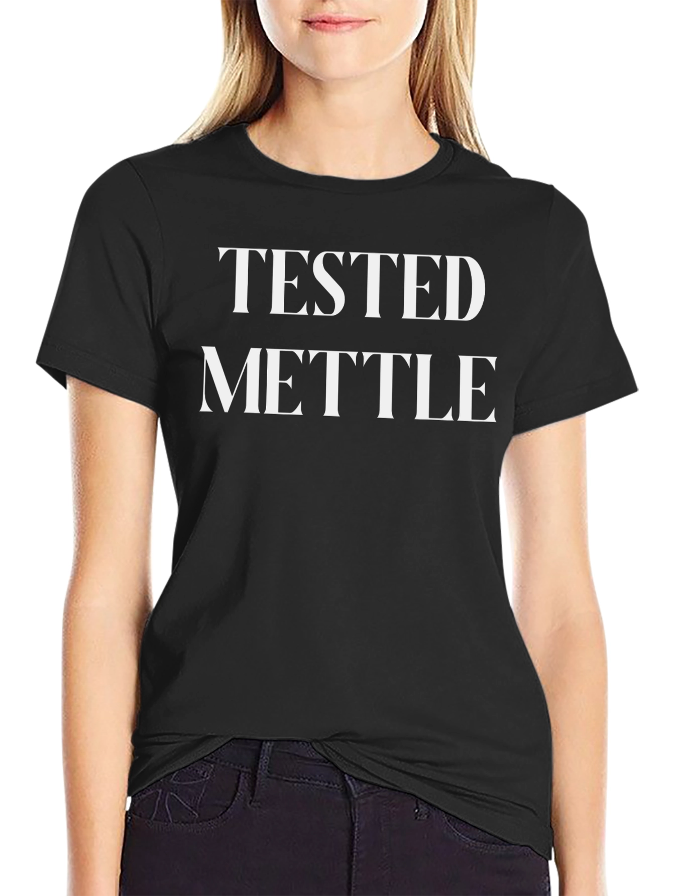 Tested Mettle Graphic Print Black T-Shirt