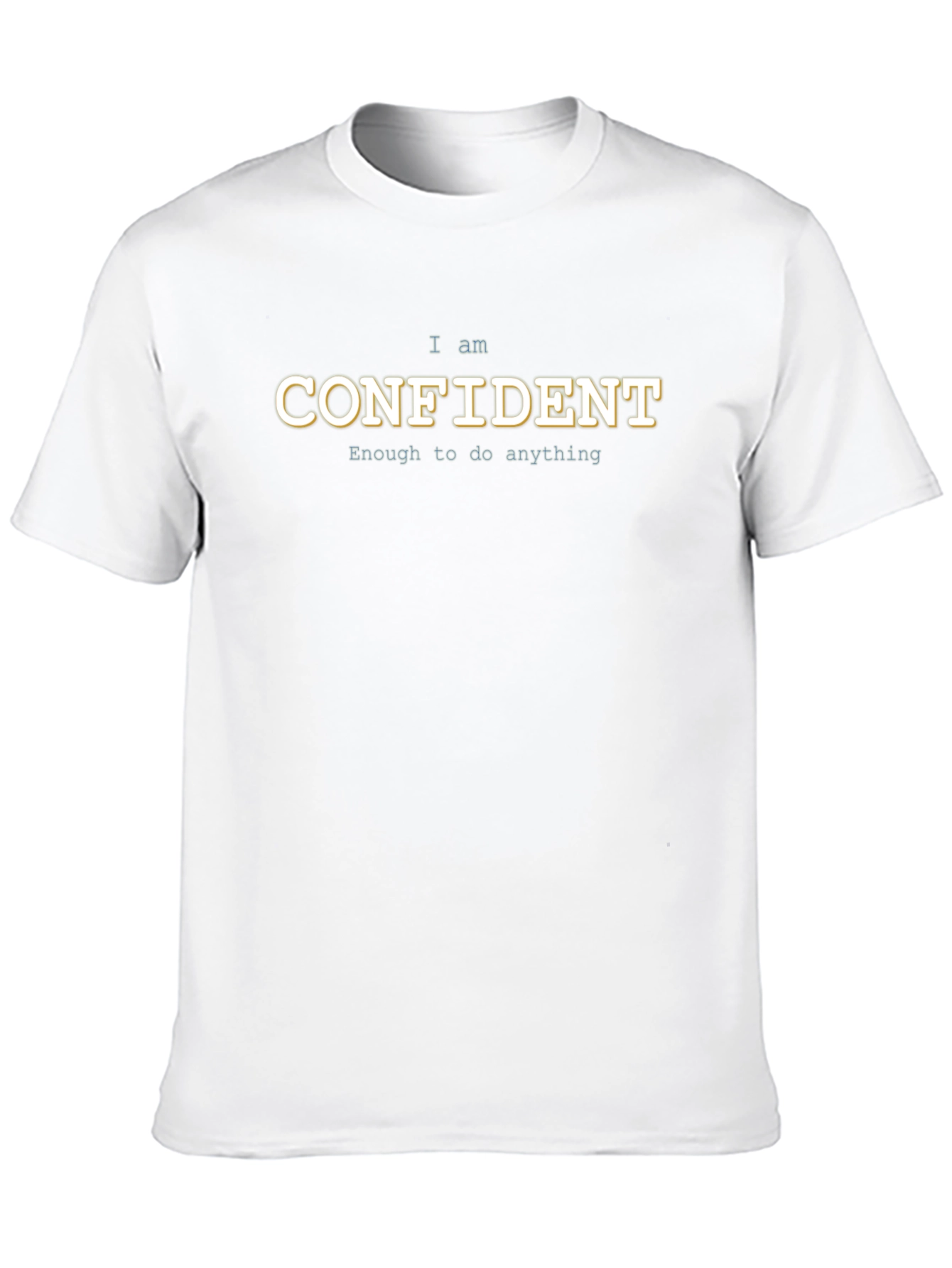 Confident Graphic T-Shirt - Black Casual Tee