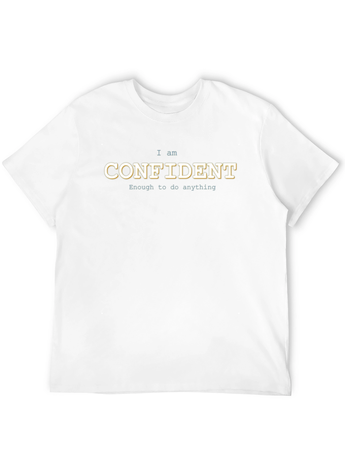 Confident Graphic T-Shirt - Black Casual Tee