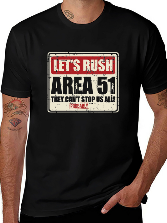 Lets Rush Area 51 Black T-Shirt