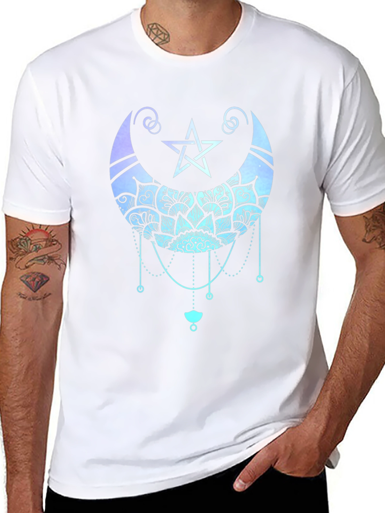 Mystic Moon Mandala Graphic Tee