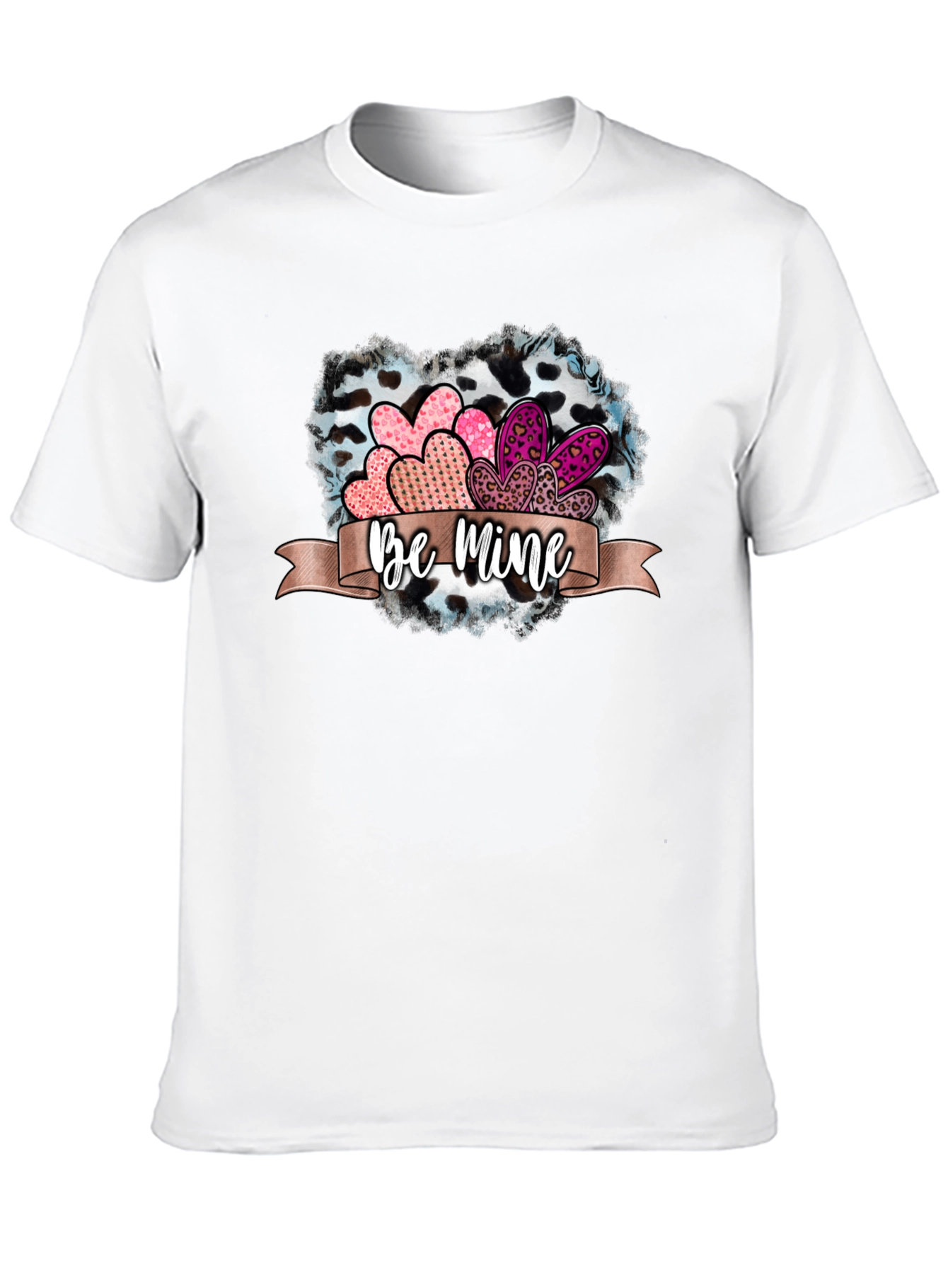 Be Mine Valentines Day Heart Graphic Tee