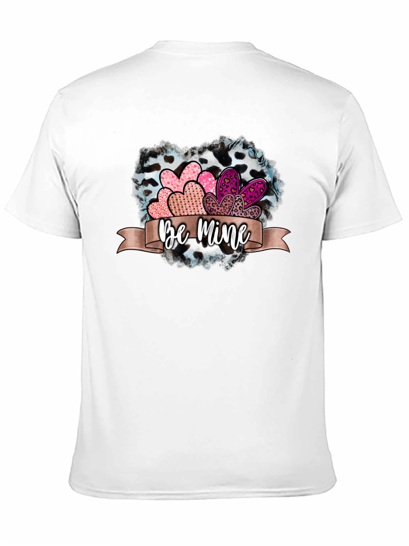 Be Mine Valentines Day Heart Graphic Tee
