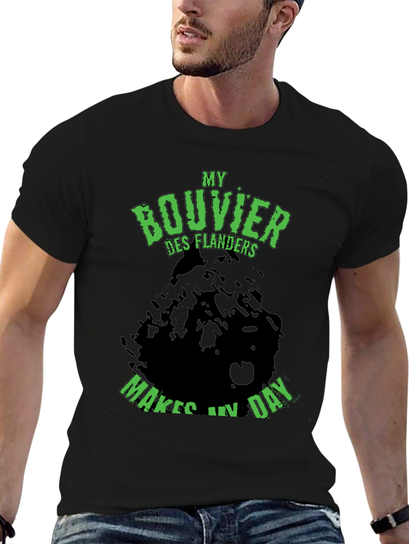 Bouvier des Flandres Dog Lover Graphic T-Shirt