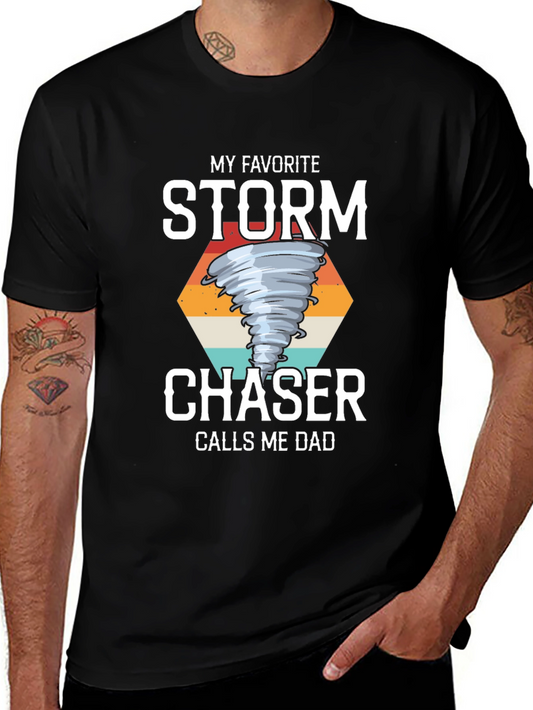 Storm Chaser Dad T-Shirt Tornado Graphic Tee