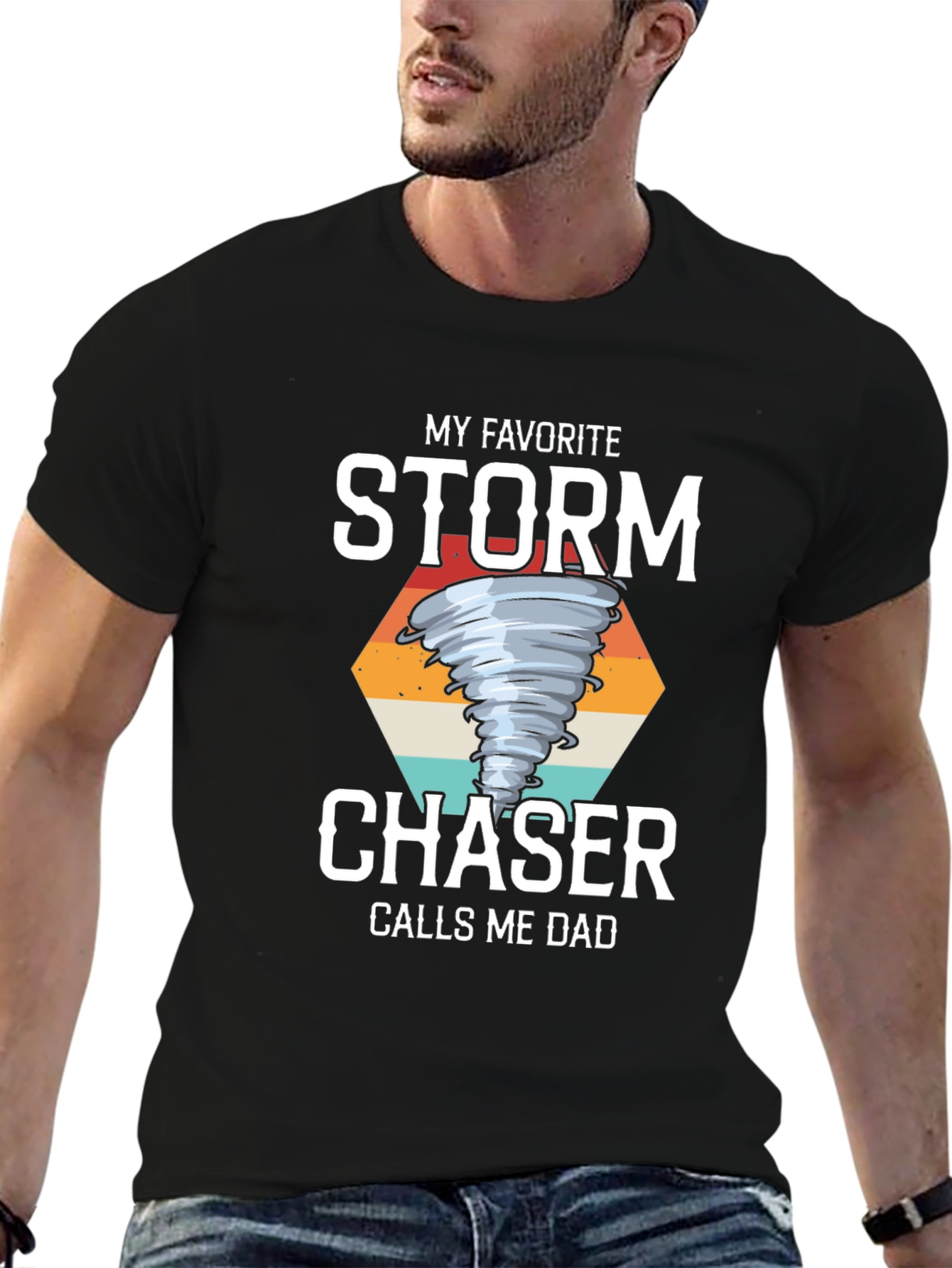 Storm Chaser Dad T-Shirt Tornado Graphic Tee