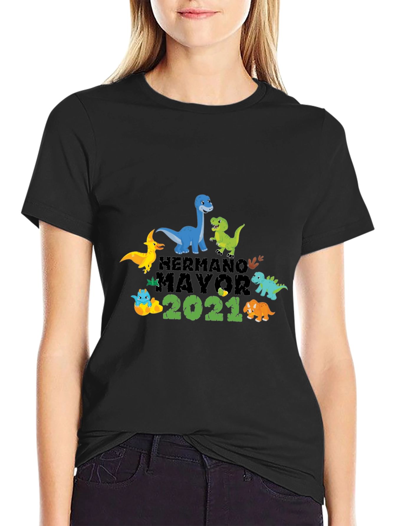 Hermano Mayor 2021 Dinosaur T-Shirt