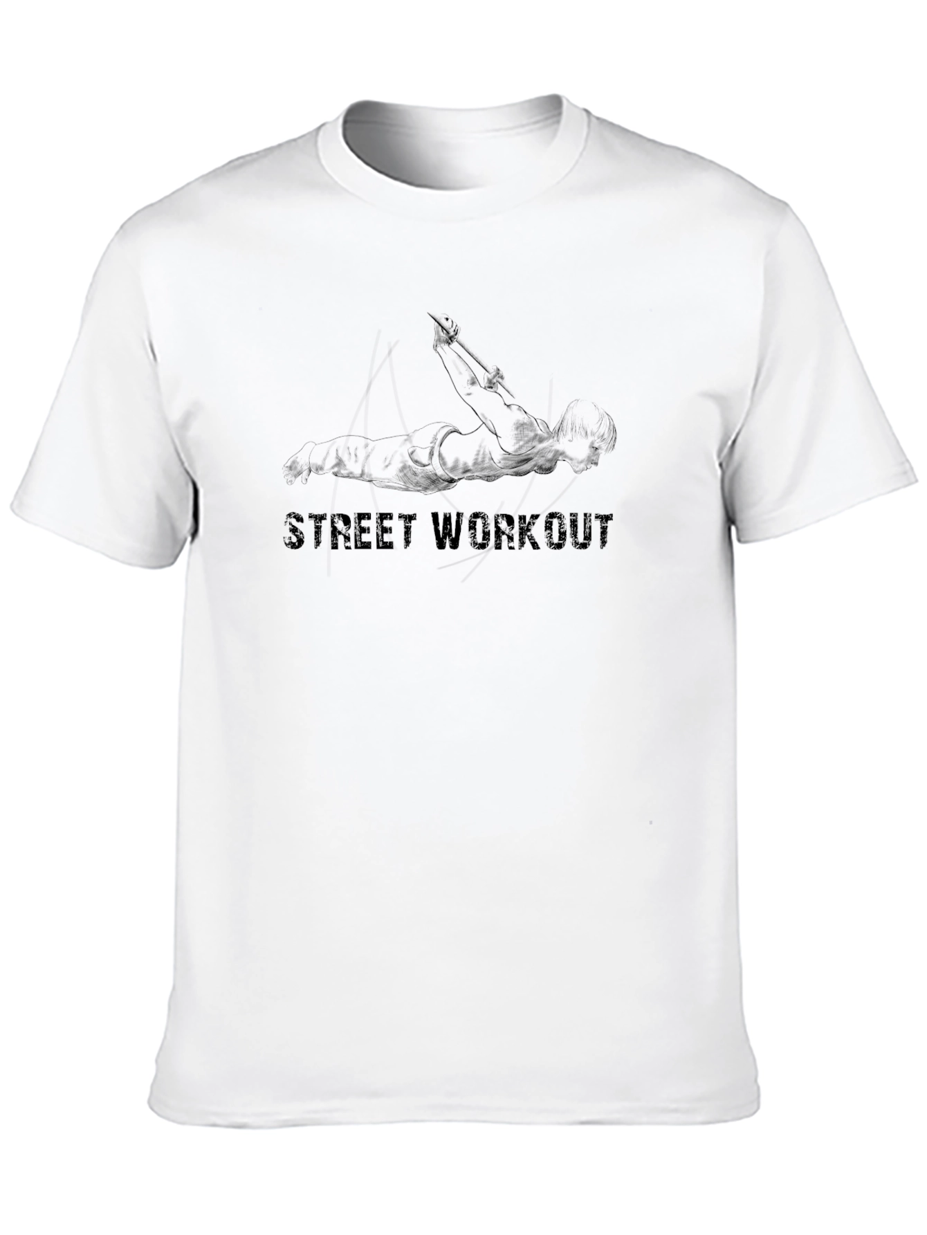 Street Workout Graphic Tee - Black