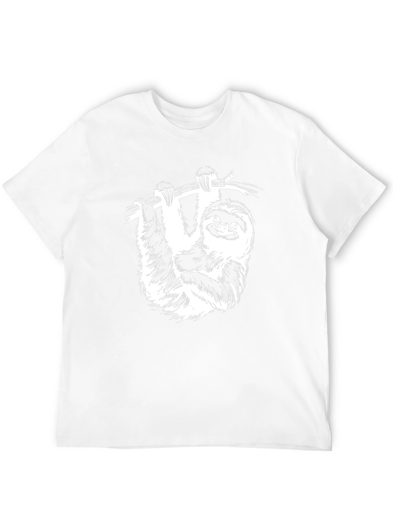 Sloth Graphic Tee - Mens Black T-Shirt