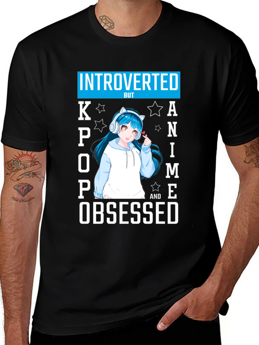 Introverted Kpop Anime Obsessed T-Shirt