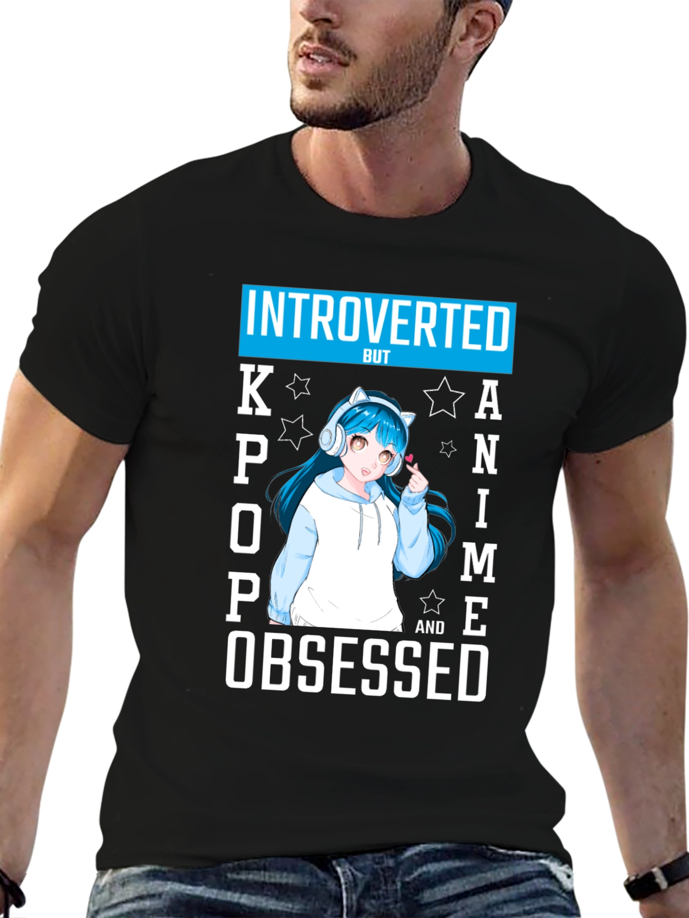 Introverted Kpop Anime Obsessed T-Shirt