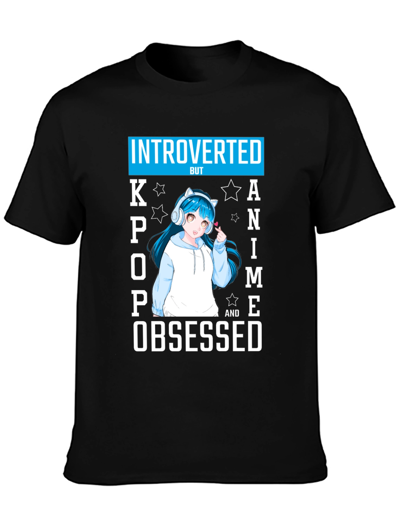 Introverted Kpop Anime Obsessed T-Shirt