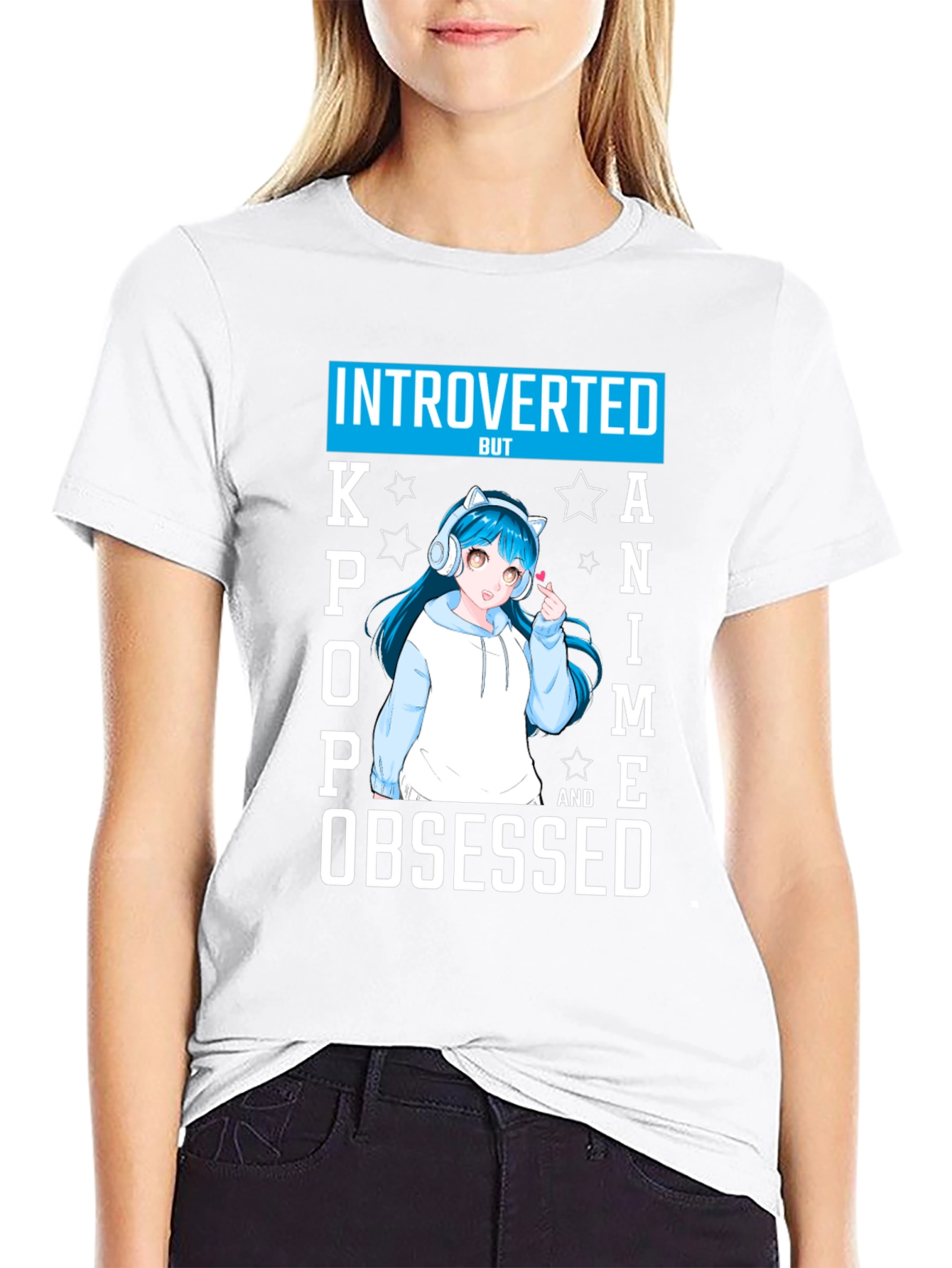 Introverted Kpop Anime Obsessed T-Shirt