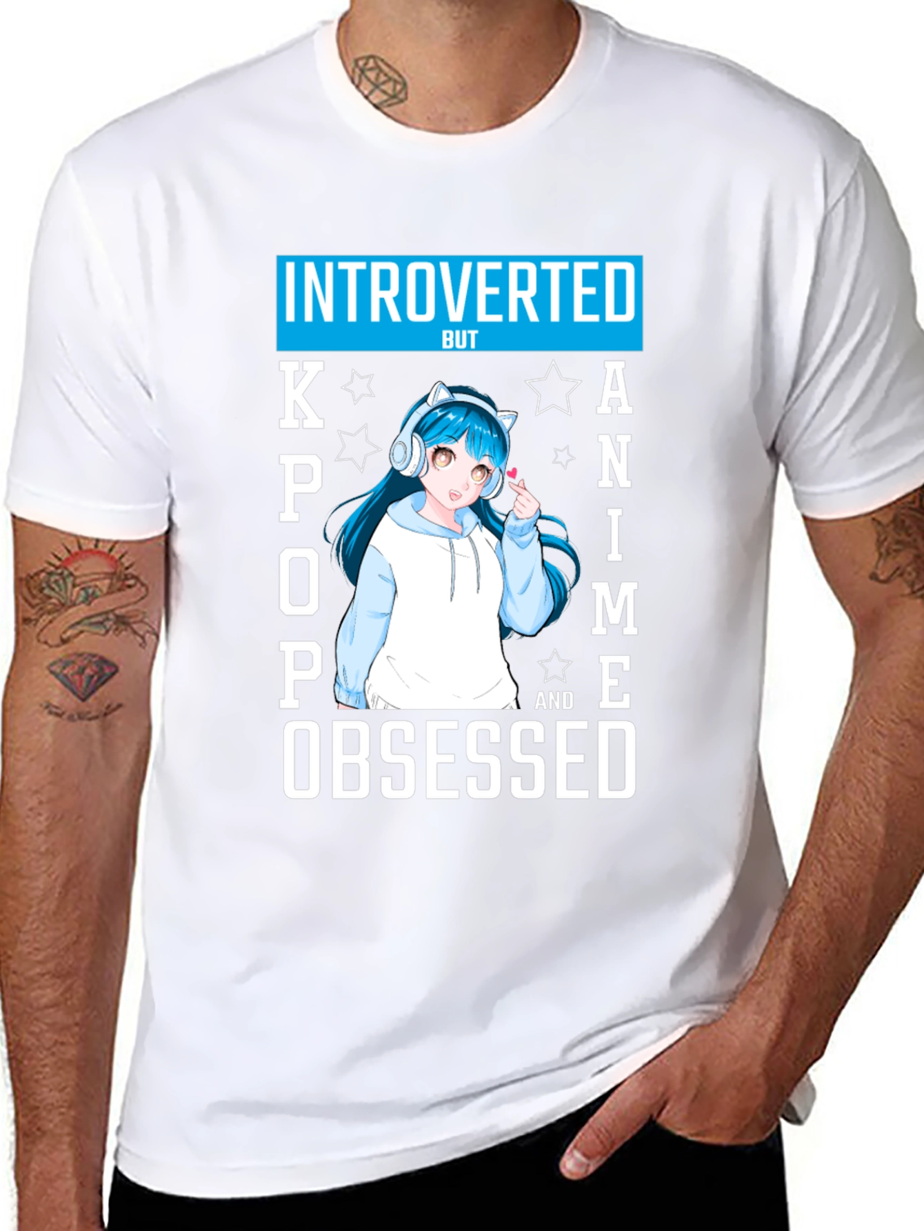 Introverted Kpop Anime Obsessed T-Shirt