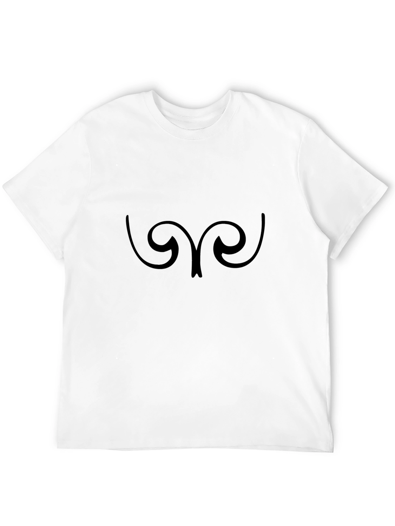 Abstract Graphic Tee - Stylish Mens Black T-Shirt
