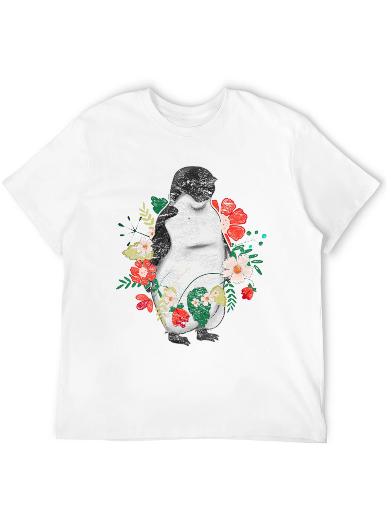 Penguin Floral Graphic T-Shirt